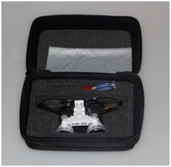 Комплект: Лупы бинокулярные Magnifier QC х3,5-420/LED